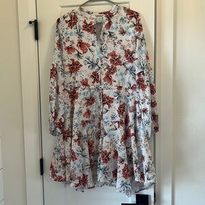 Clarisbelle white floral dress